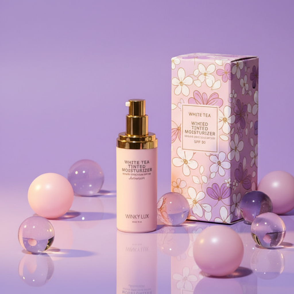 Winky Lux White Tea Tinted Moisturizer SPF 30 — Medium Deep | Hydrating Skin Tint 1 fl oz