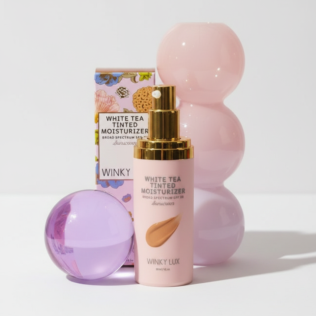 Winky Lux White Tea Tinted Moisturizer SPF 30 — Medium Deep | Hydrating Skin Tint 1 fl oz